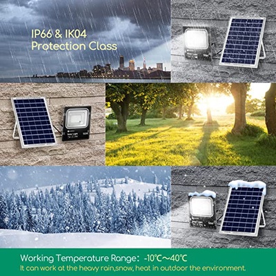 Foco Led con Panel Solar 100W